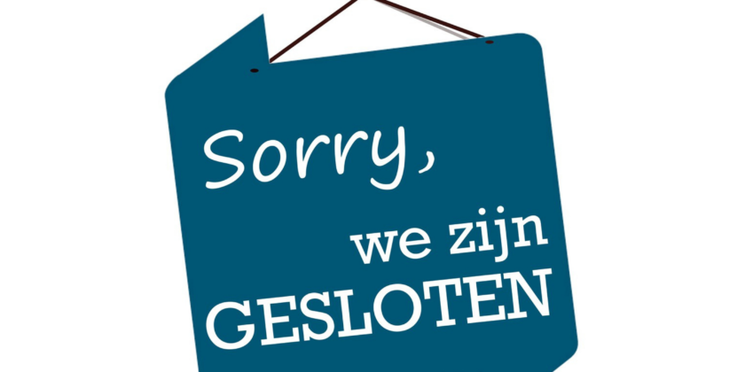 Winkel is gesloten van 7 tot 15 augustus 2023